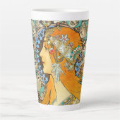 Alphonse Mucha Art Nouveau Zodiac Milchtasse (Vorderseite)