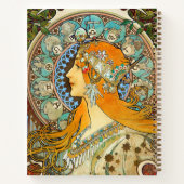 Alphonse Mucha Art Nouveau Zodiac Notizblock (Rückseite)