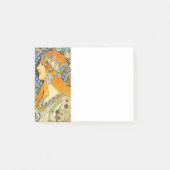 Alphonse Mucha Art Nouveau Zodiac Post-it Klebezettel (Vorderseite)