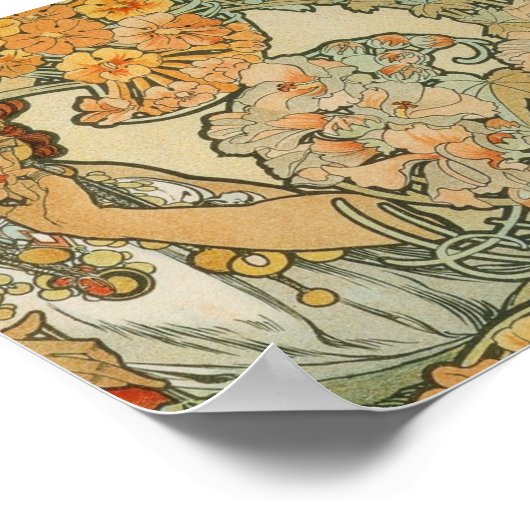 Alphonse Mucha Art Poster (Ecke)