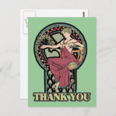 Alphonse Mucha Art Postkarte (Vorne/Hinten)