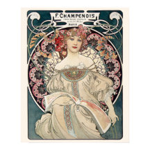 Alphonse Mucha Art Print | Art Nouveau Masterpiece