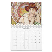 Alphonse Mucha Artwork Calendar Kalender (Mär 2027)