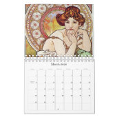 Alphonse Mucha Artwork Calendar Kalender (Mär 2026)