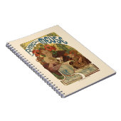 Alphonse Mucha Artwork Notizblock (Rechte Seite)
