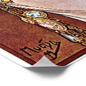 Alphonse Mucha Artwork Poster (Ecke)