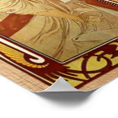 Alphonse Mucha Atemberaubende Jugendstil-Frau #31 Poster (Ecke)