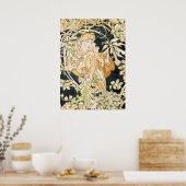 Alphonse Mucha Atemberaubende Jugendstil-Frau #35 Poster (Küche)