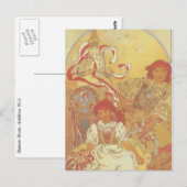Alphonse Mucha - Ausstellung 1913 Postkarte (Vorne/Hinten)