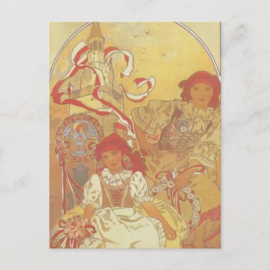 Alphonse Mucha - Ausstellung 1913 Postkarte (Vorderseite)