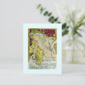 Alphonse Mucha,Ausstellungspposter,1896. Postkarte (Stehend Vorderseite)