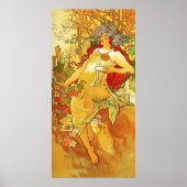 Alphonse Mucha Autumn Poster (Vorne)