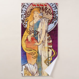 Alphonse Mucha Badehandtuch