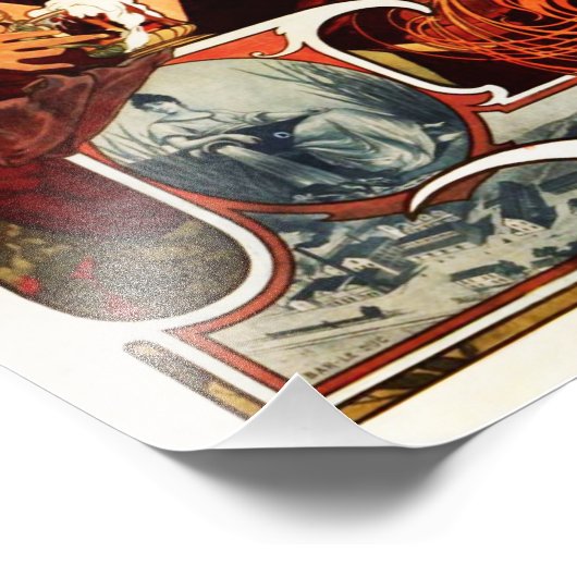 Alphonse Mucha Beer der Muse Print Fotodruck (Ecke)