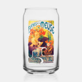 Alphonse Mucha beer glass beer can glass Bieres Dosenglas (Rückseite)