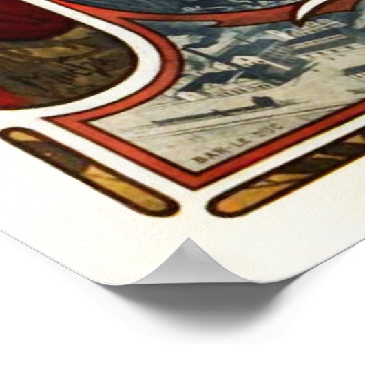 Alphonse Mucha Beer of the Muse Poster (Ecke)