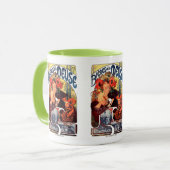 Alphonse Mucha , Bières de la Meuse , 1897 Tasse (Vorderseite Links)