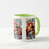 Alphonse Mucha , Bières de la Meuse , 1897 Tasse (VorderseiteRechts)