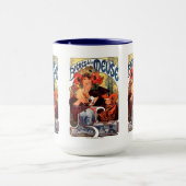 Alphonse Mucha , Bières de la Meuse , 1897 Tasse (Zentrum)