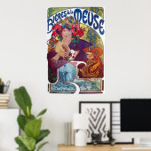Alphonse Mucha. Bieres De La Meuse, c.1897 Poster (Heimbüro)