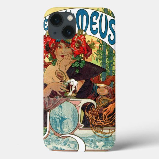 Alphonse Mucha Bieres De La Meuse Case-Mate iPhone Hülle (Rückseite)