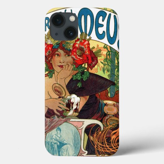 Alphonse Mucha Bieres De La Meuse Case-Mate iPhone Hülle (Rückseite)
