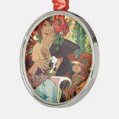 Alphonse Mucha Bieres De La Meuse Ornament Aus Metall (Links)