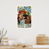 Alphonse Mucha Bieres De La Meuse Poster (Küche)
