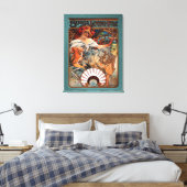 Alphonse Mucha Biscuits Lefevre-Utile gesprenkelt  Leinwanddruck (Insitu (Schlafzimmer))