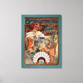 Alphonse Mucha Biscuits Lefevre-Utile gesprenkelt  Leinwanddruck (Vorderseite)