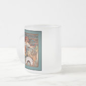 Alphonse Mucha Biscuits Lefevre-Utile gesprenkelt  Mattglastasse (Vorderseite Links)