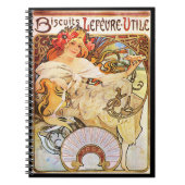 Alphonse Mucha Biscuits Lefevre-Utile Notizblock (Vorderseite)