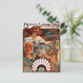 Alphonse Mucha Biscuits Lefevre Utile Postcard Postkarte (Stehend Vorderseite)