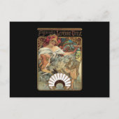 Alphonse Mucha Biscuits Lefevre Utile Postkarte (Vorderseite)