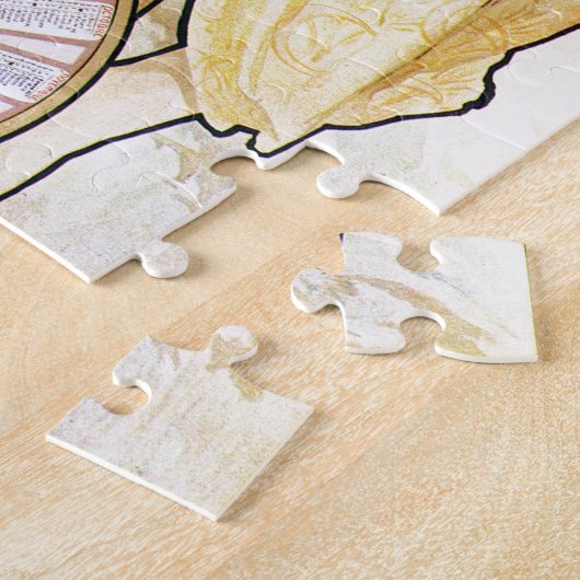 Alphonse Mucha Biscuits Lefevre-Utile Puzzle (Seite)