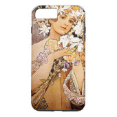 Alphonse Mucha Blume Case-Mate iPhone Hülle (Rückseite)