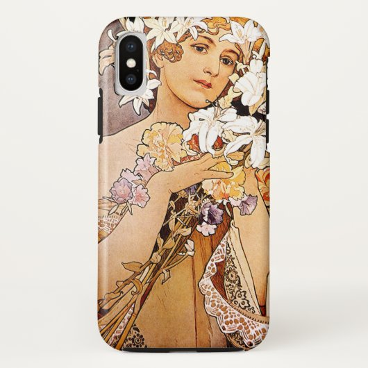 Alphonse Mucha Blume Case-Mate iPhone Hülle (Rückseite)
