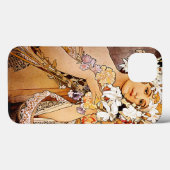 Alphonse Mucha Blume Case-Mate iPhone Hülle (Rückseite (Horizontal))