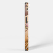 Alphonse Mucha Blume iPhone Hülle (Rechte Seite)