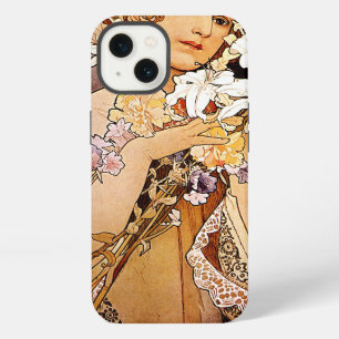 Alphonse Mucha Blume iPhone 13 Hülle