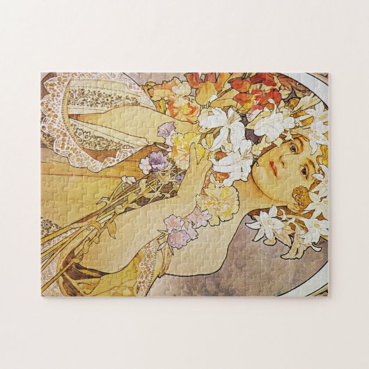 Alphonse Mucha - Blume Puzzle (Horizontal)