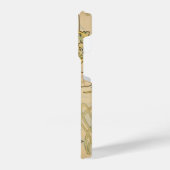 Alphonse Mucha Blumenmuster Art Nouveau iPhone Hülle (Linke Seite)