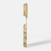 Alphonse Mucha Blumenmuster Art Nouveau iPhone Hülle (Rechte Seite)