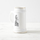 Alphonse Mucha Broken Blossoms Bierglas (Vorderseite Links)