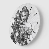 Alphonse Mucha Broken Blossoms Große Wanduhr (Winkel)