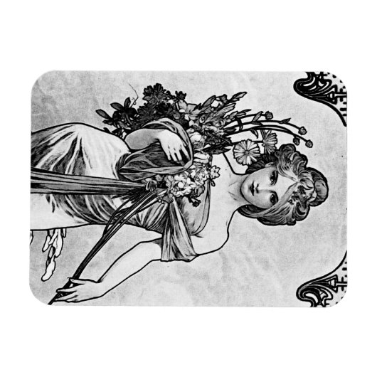 Alphonse Mucha Broken Blossoms Magnet (Horizontal)