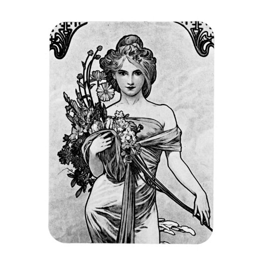 Alphonse Mucha Broken Blossoms Magnet (Vertikal)