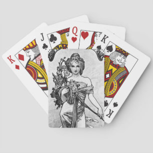 Alphonse Mucha Broken Blossoms Spielkarten