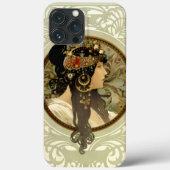 Alphonse Mucha - Byzantinische Köpfe Brünett Case-Mate iPhone Hülle (Rückseite)