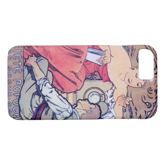 Alphonse Mucha Case-Mate iPhone Hülle (Rückseite (Horizontal))
